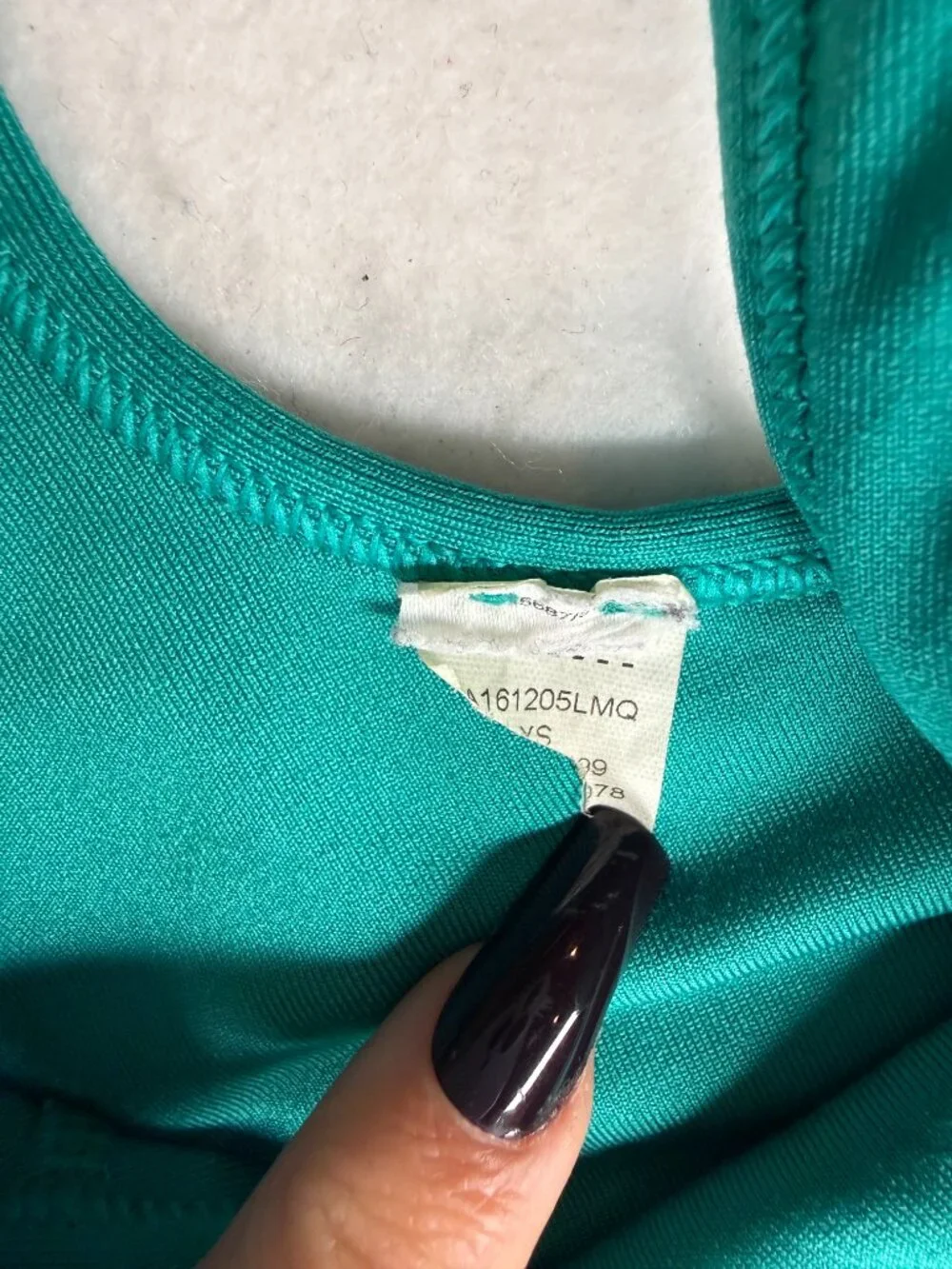 Nike Dri Fit XS Women's Sports Racerback Center Swoosh Teal Green